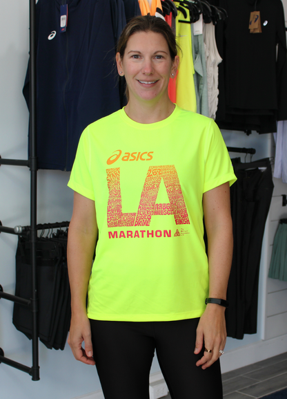 2026 ASICS Los Angeles Marathon - ASICS Women's Ready Set Short Sleeve Tee Safety Yellow (2012b469) (LA26-13)