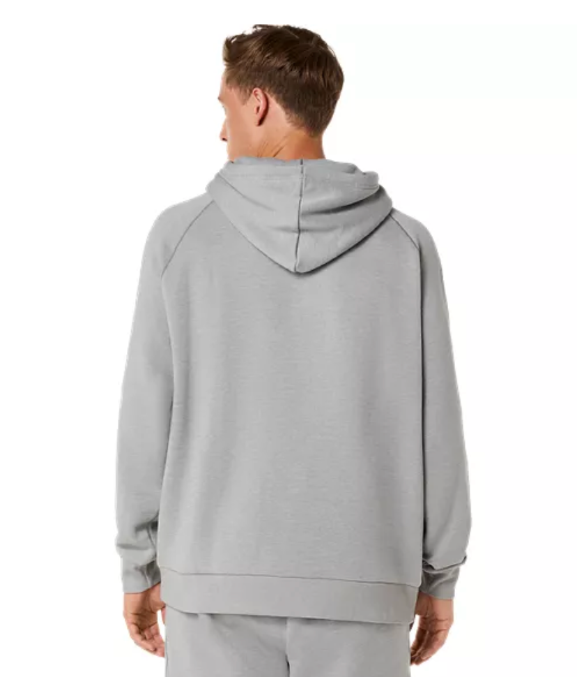 ASICS Unisex Fleece Relaxed Pullover Hoodie Grey Heather (2031F470)