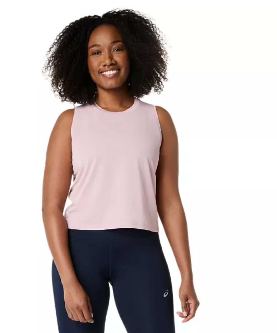 ASICS Women's Road Crop Top Morganite (2012D368)