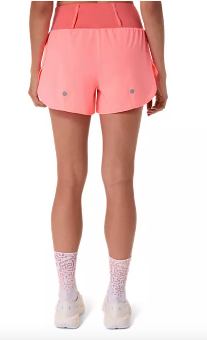 ASICS Women's Road 3.5" Short - Sun Coral (2012C965)