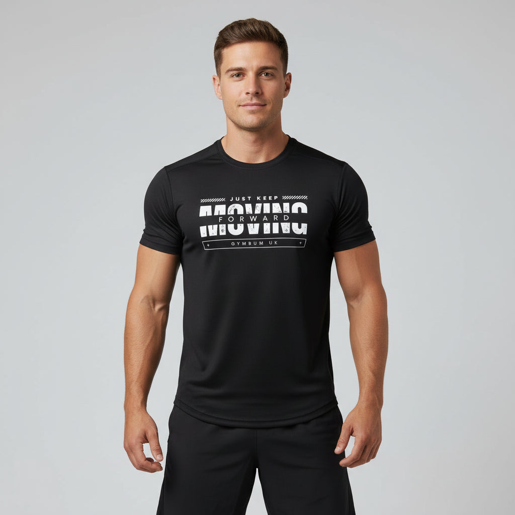 GymBumUK Keep Moving Performance Tee