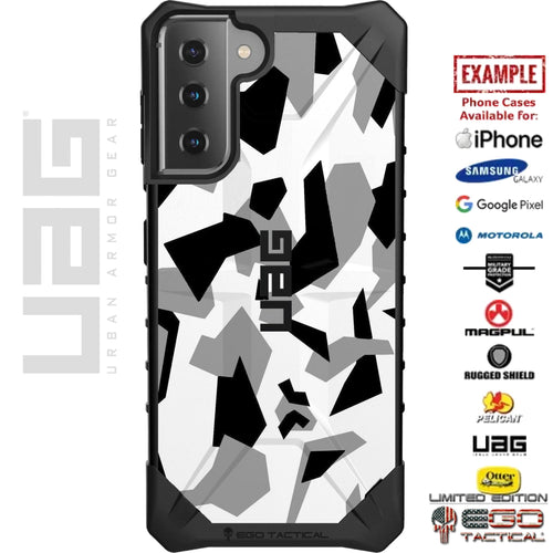 Swedish M90 Digital Urban Snow Camouflage Black Grey White Camo Custom Printed Case Design for Apple, Samsung, Google & Motorola Phone Models