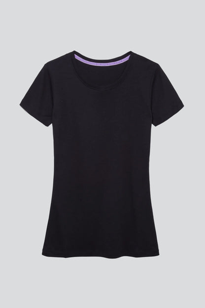 Short Sleeve Crew Neck Cotton Modal Blend T-shirt