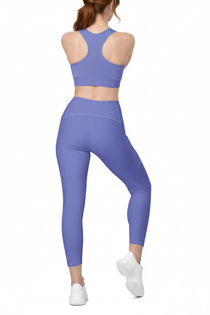 GymBumUK Slate Blue Pocket Leggings