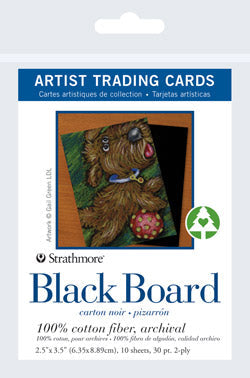 Artist Trading Card Packs | Black Board 2.5"x3.5"