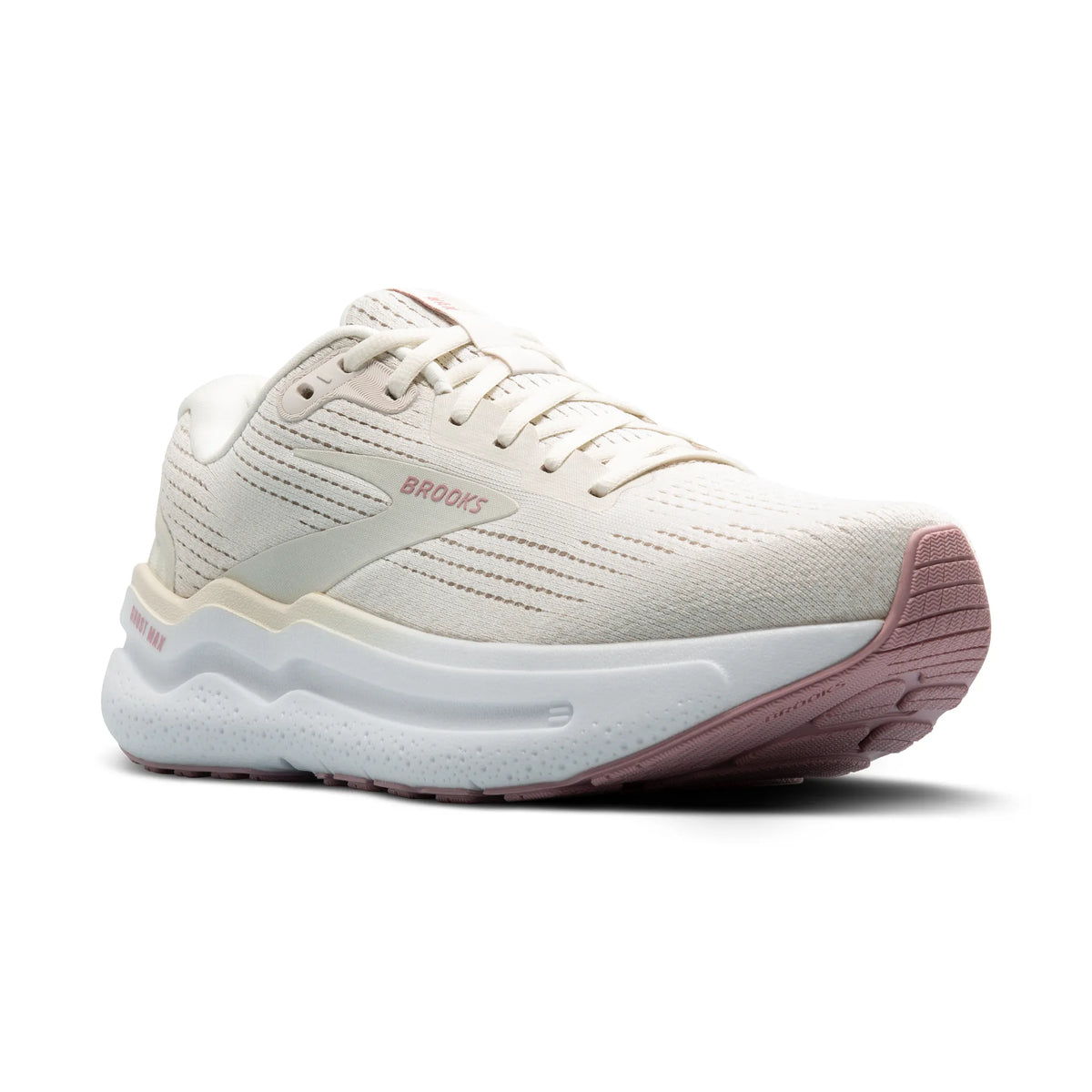 Brooks Womens Ghost Max 2 Coconut Milk/Gray/Zephyr Extra Wide (120420-2E-190)