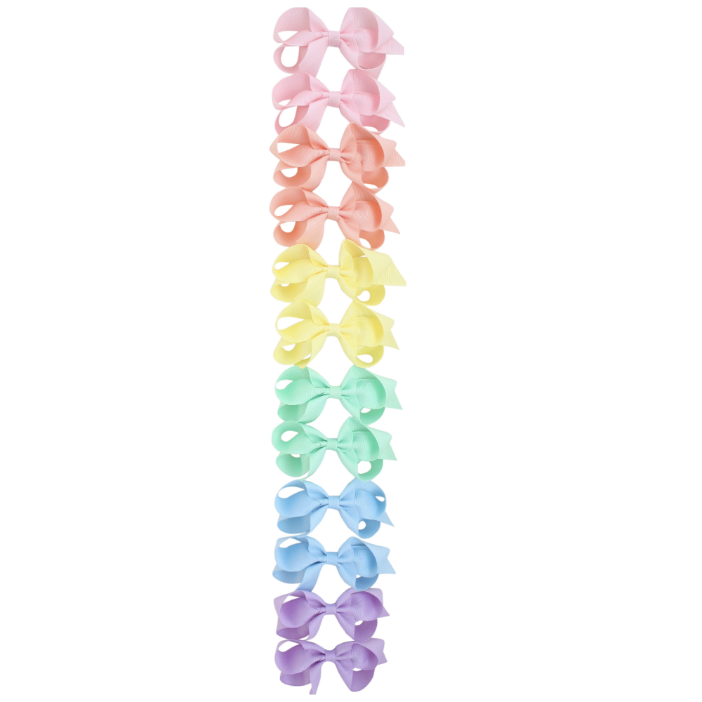 Giant 7â Basic Pastel Grosgrain Bows - Select Color