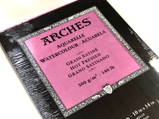 ARCHES Watercolor Pad Hot Press 140 lb