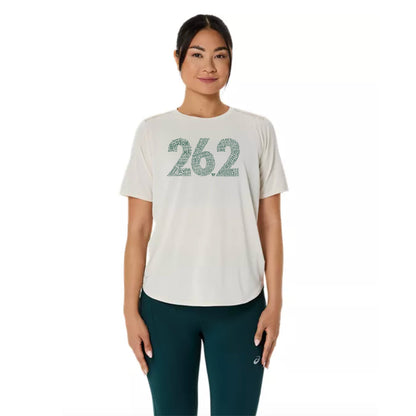 Boston 26.2 - ASICS Women's Road SS Top - Birch (2012C969) (HBM26-07)