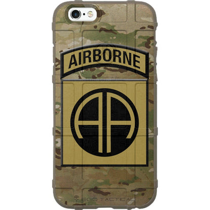 US Army 82nd Airborne Division Patch Desert Sand/ Field Dark Earth/Black Custom Printed Case Design for Apple, Samsung, Google & Motorola Phone Models