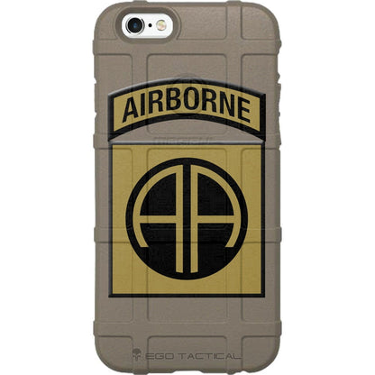US Army 82nd Airborne Division Patch Desert Sand/ Field Dark Earth/Black Custom Printed Case Design for Apple, Samsung, Google & Motorola Phone Models
