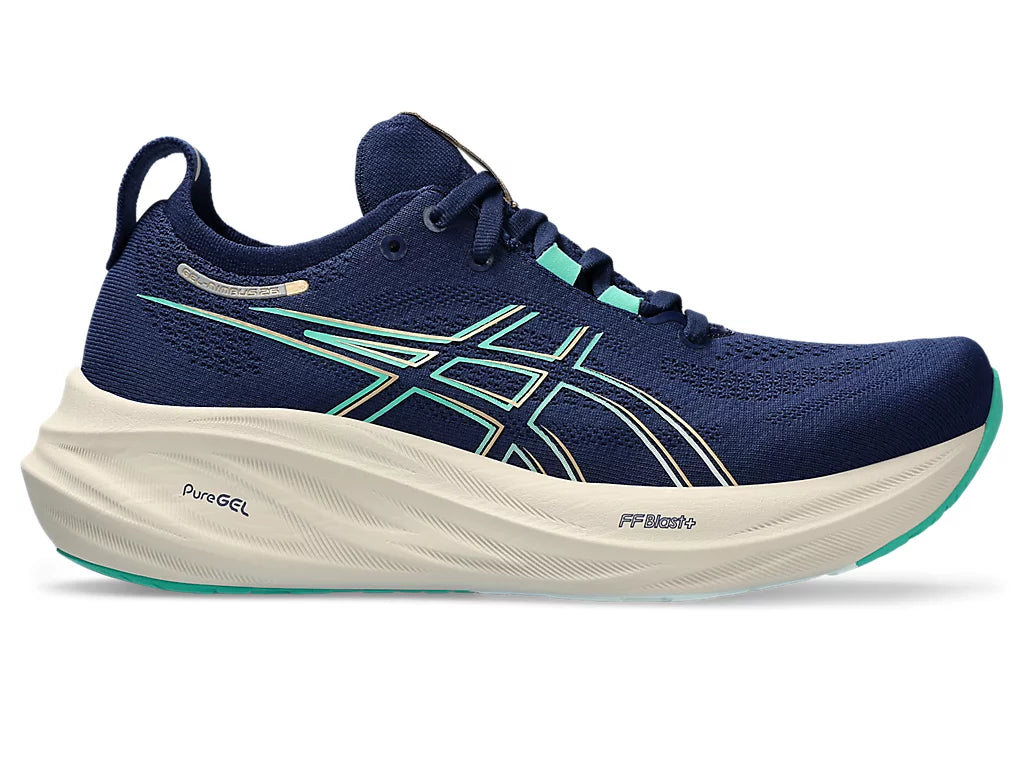 Asics Womens Gel Nimbus 26 Wide - Blue Expanse/Aurora Blue (1012B602-400)
