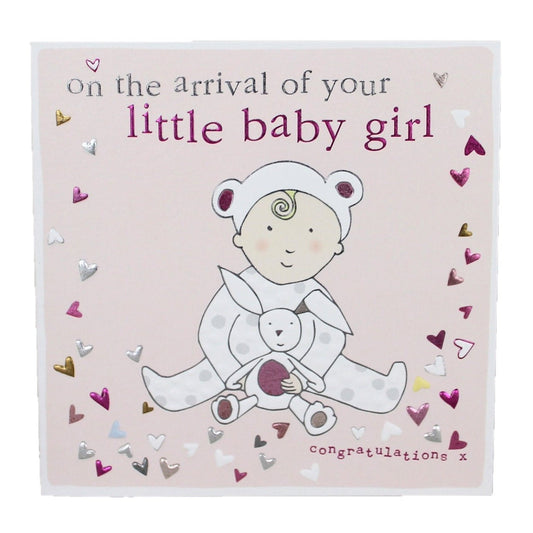 On The Arrival of Your Little Baby Girl Card