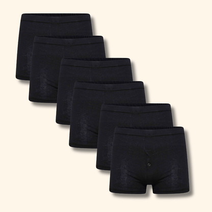 Sock Stack Mens Jersey Boxer Shorts Cotton Rich Classic Fit Breathable Button Fly Pack Of 6 Everyday Comfort For Active Wear