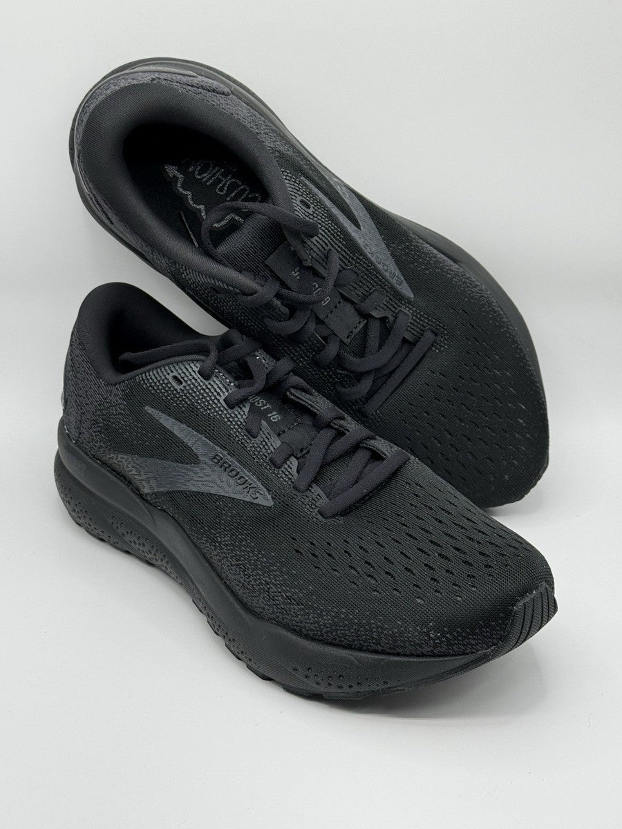 Brooks Womens Ghost 16 Wide - Black/Black/Ebony
