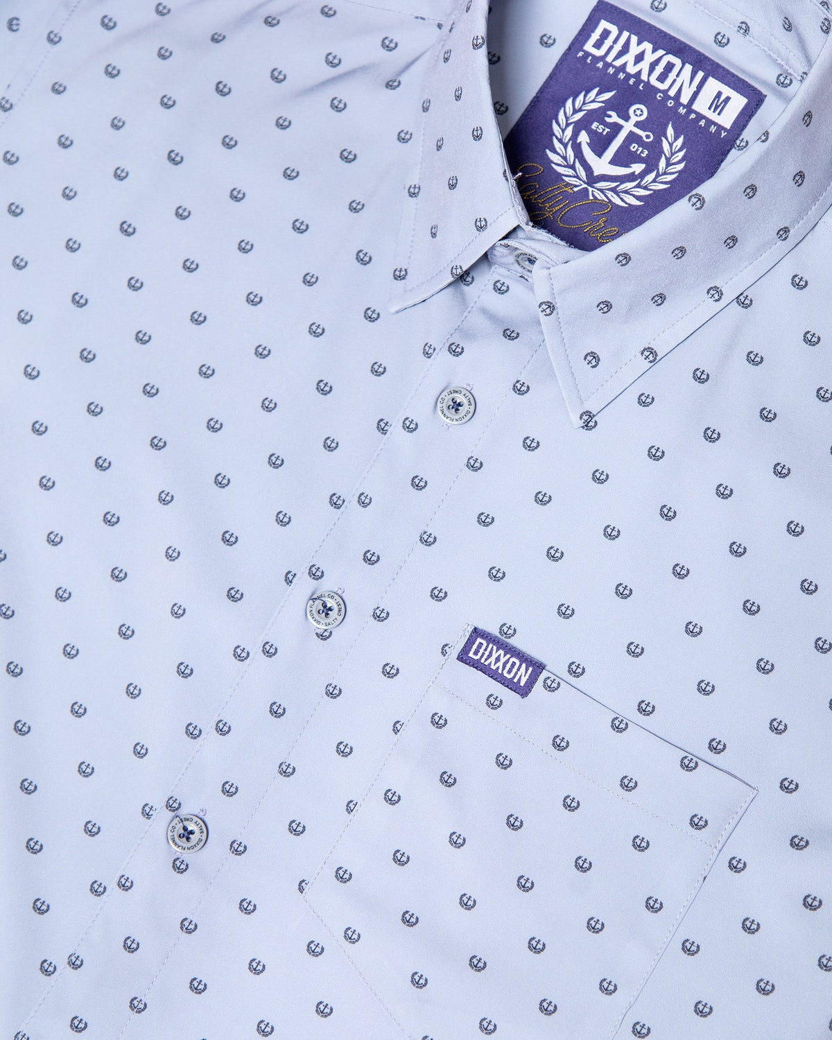 Salty Crest Party Shirt - Gray & Black