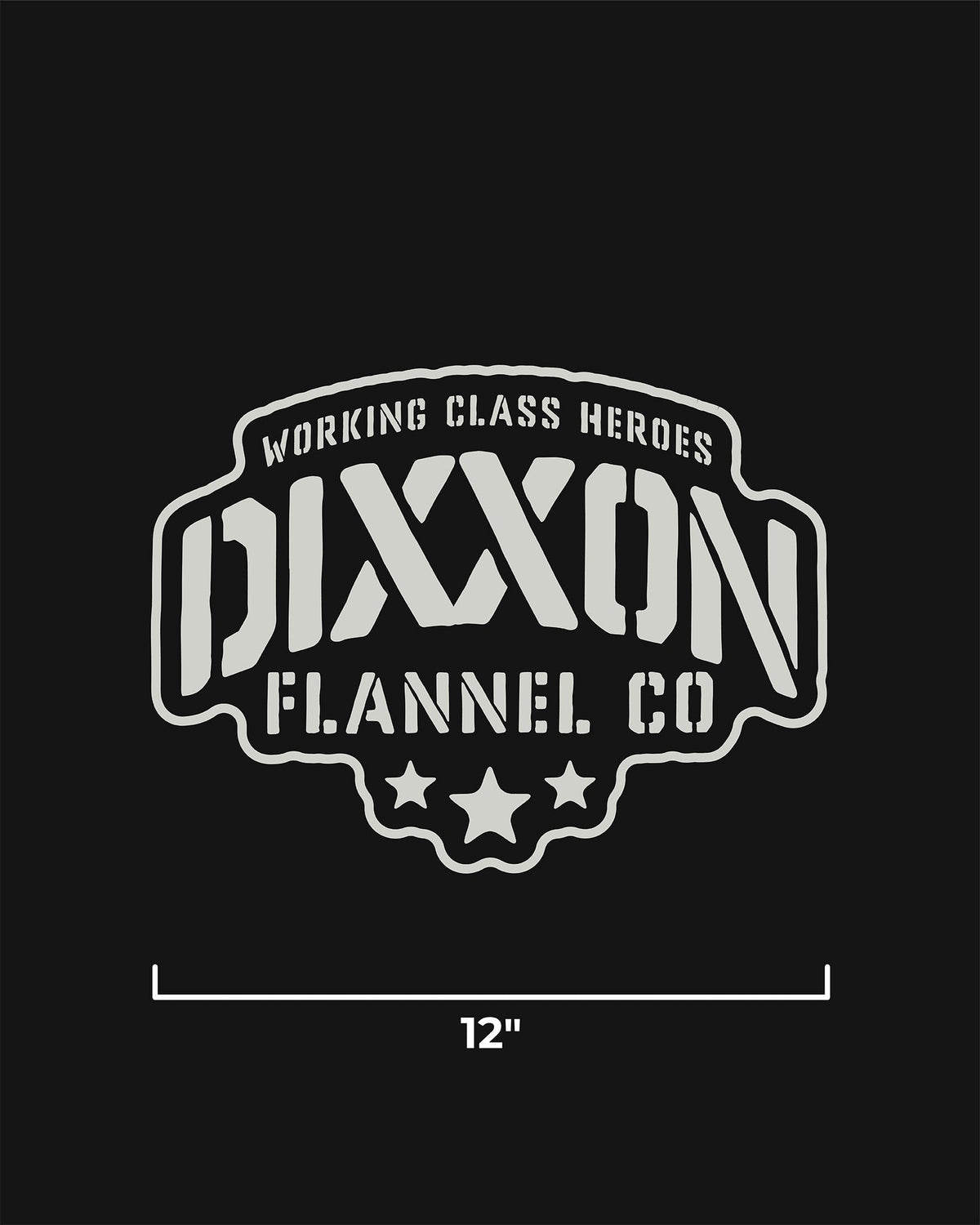 Stencil 12" Die Cut Sticker