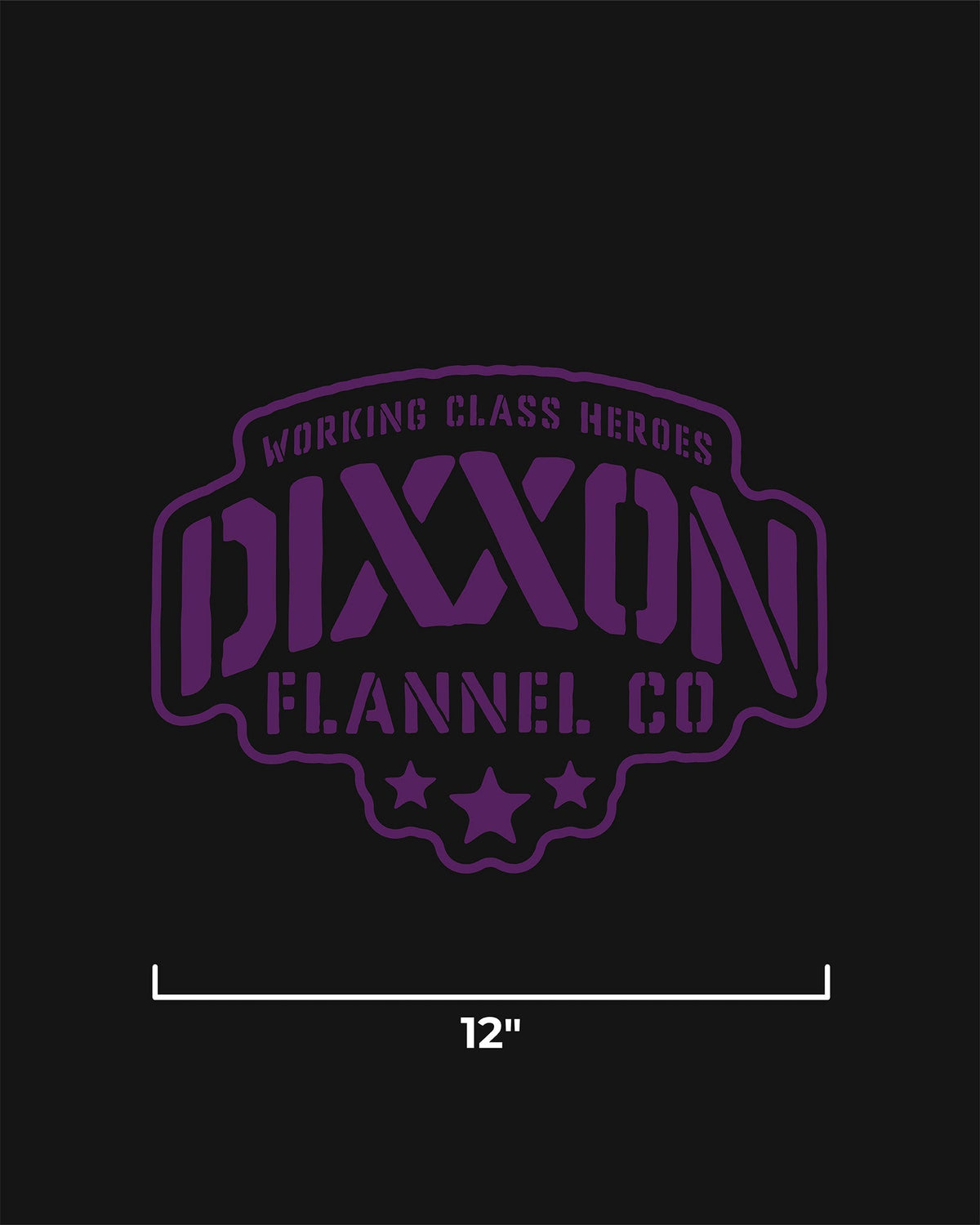 Stencil 12" Die Cut Sticker