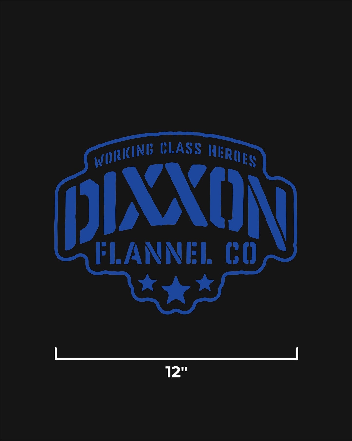 Stencil 12" Die Cut Sticker