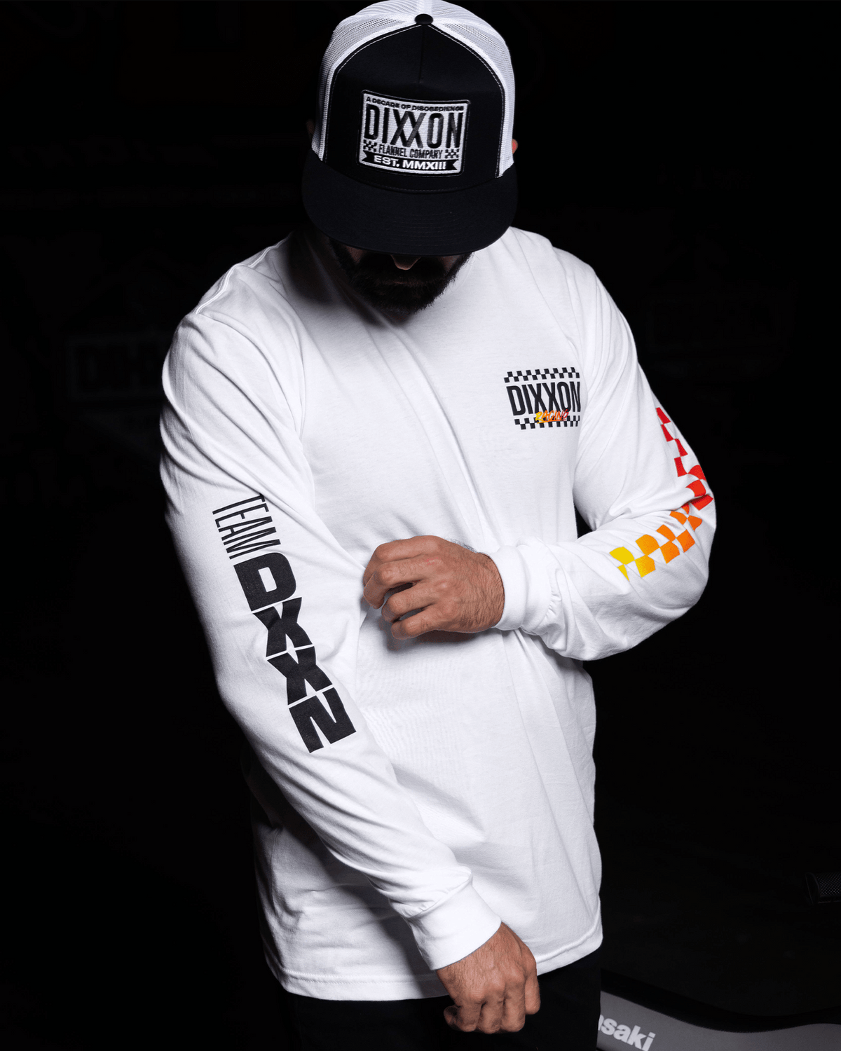 Team Racing Long Sleeve T-Shirt - White