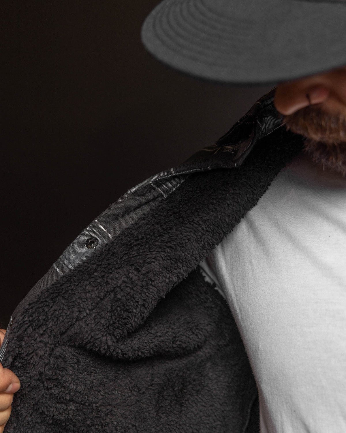 The Graveyard Sherpa Lined Flannel Jacket