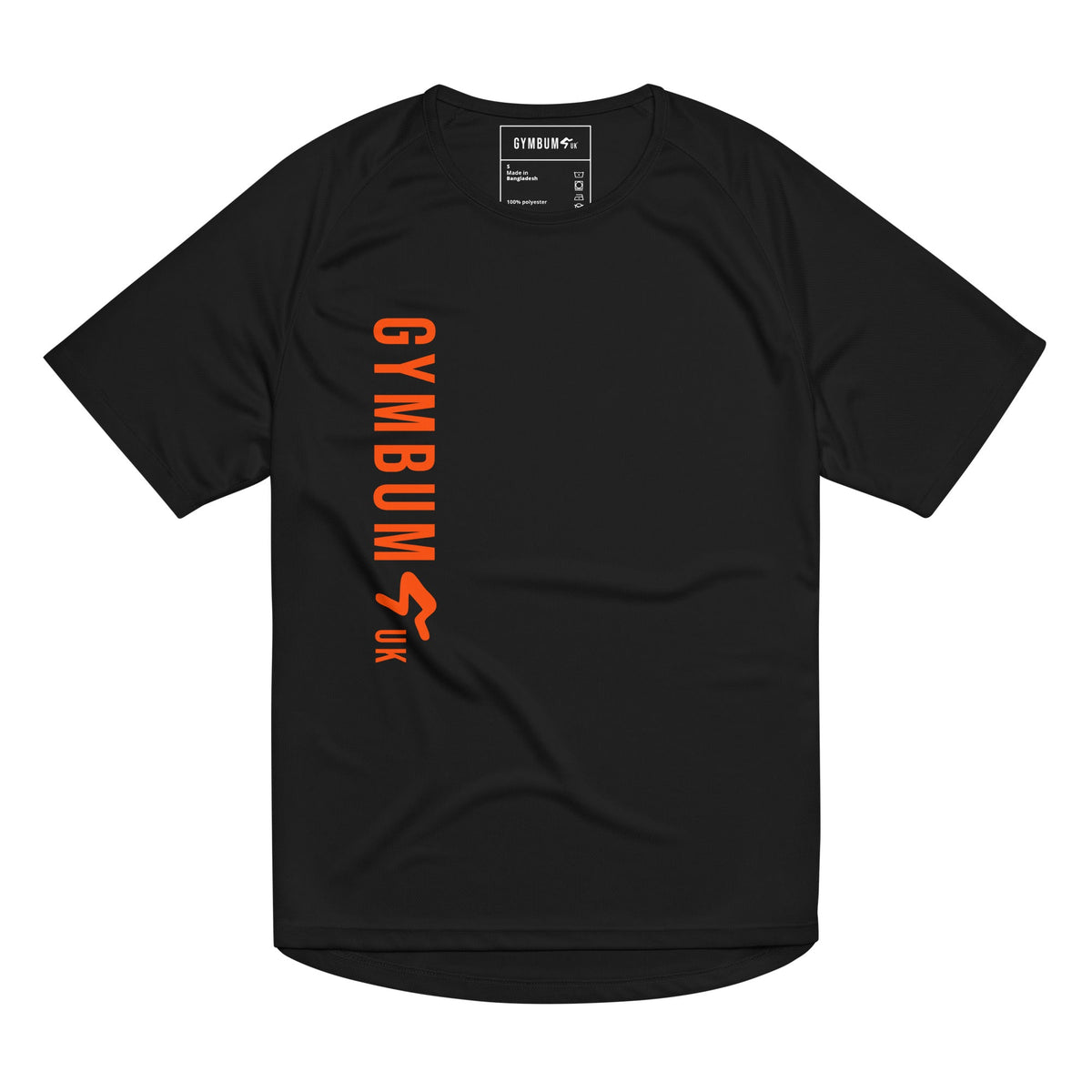 Orange Flex Long Logo Performance Tee