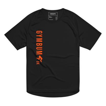 Orange Flex Long Logo Performance Tee