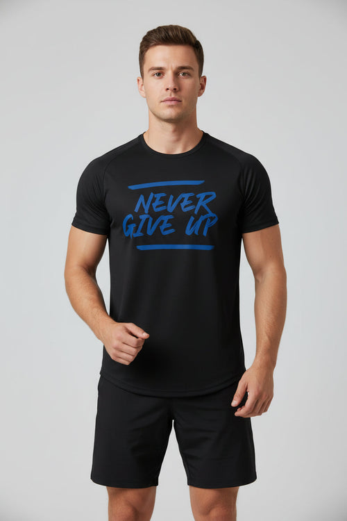 GymBum UK Never Give Up Performance T-Shirt
