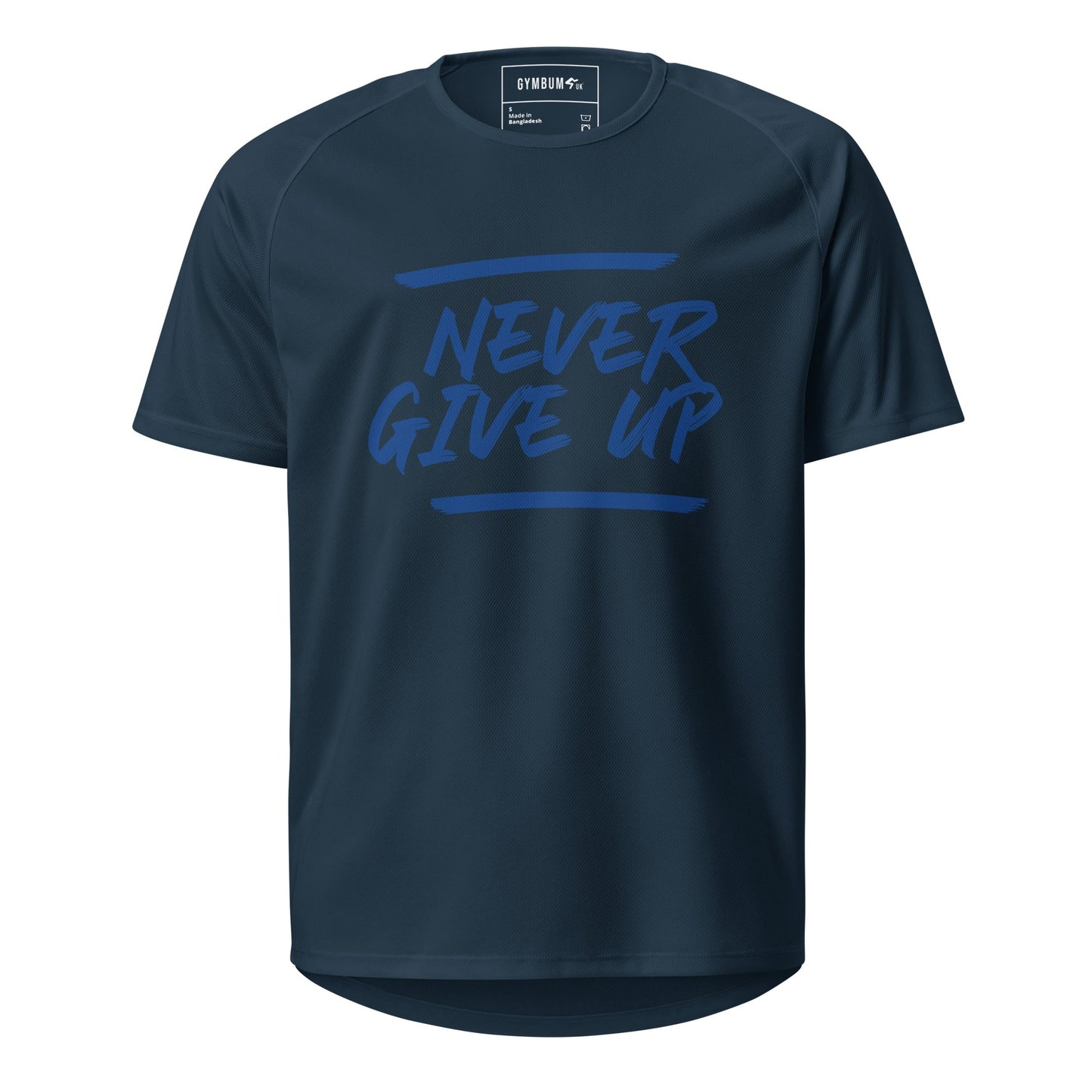 GymBum UK Never Give Up Performance T-Shirt