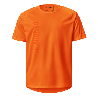 Orange Flex Long Logo Performance Tee