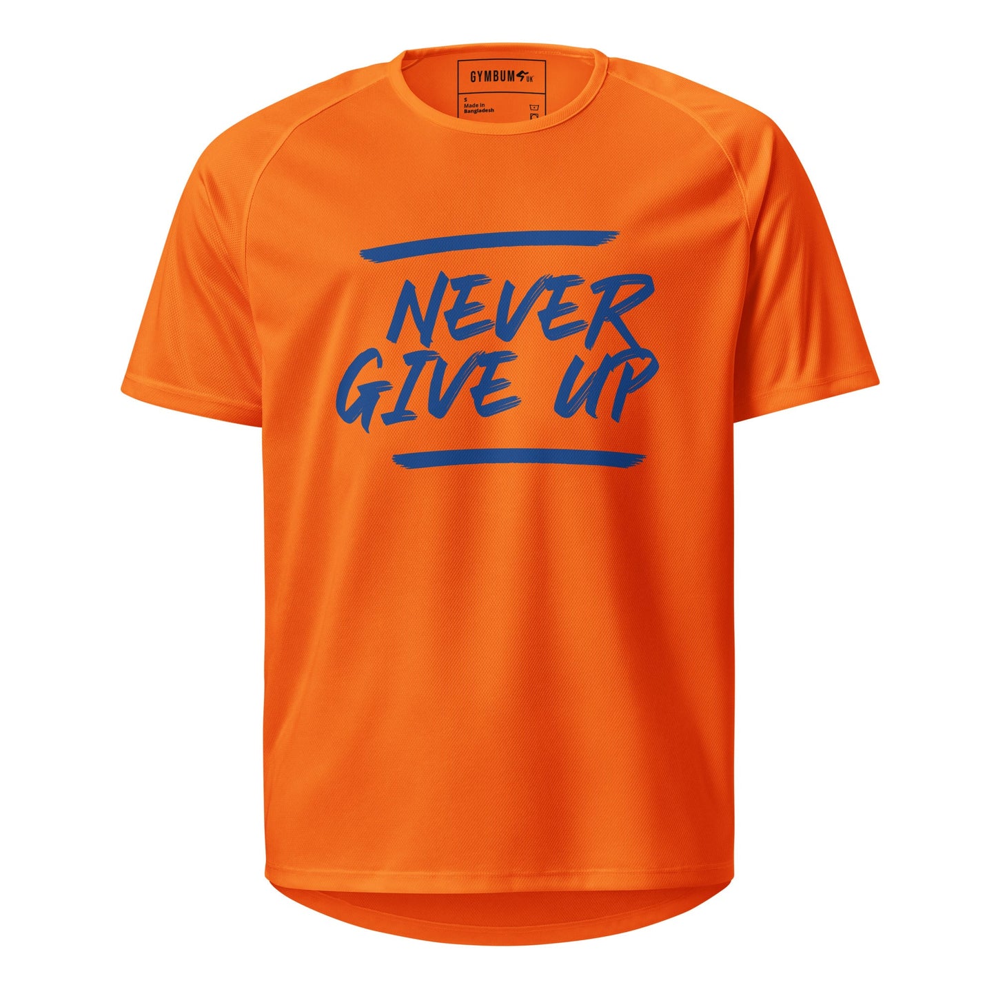 GymBum UK Never Give Up Performance T-Shirt