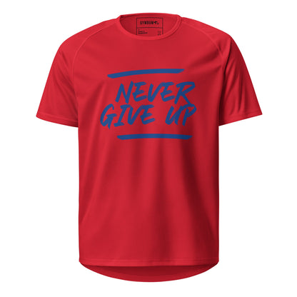 GymBum UK Never Give Up Performance T-Shirt