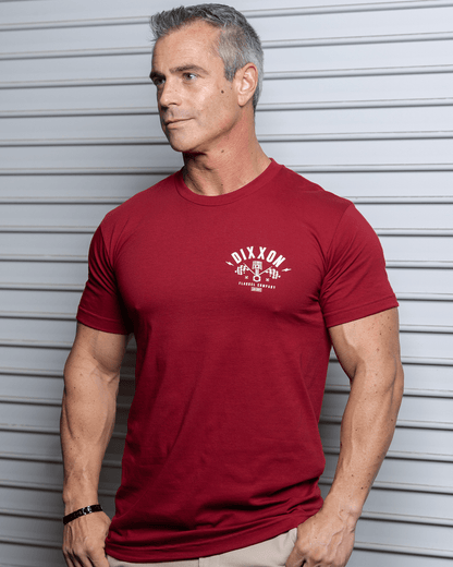 White Driver T-Shirt - Cranberry